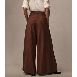 Corey Lynn Calter Pinstripe Wide-Leg Trousers Honey XL